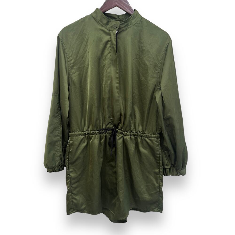 HUNTER Silky Green Utility Jumpsuit Medium
